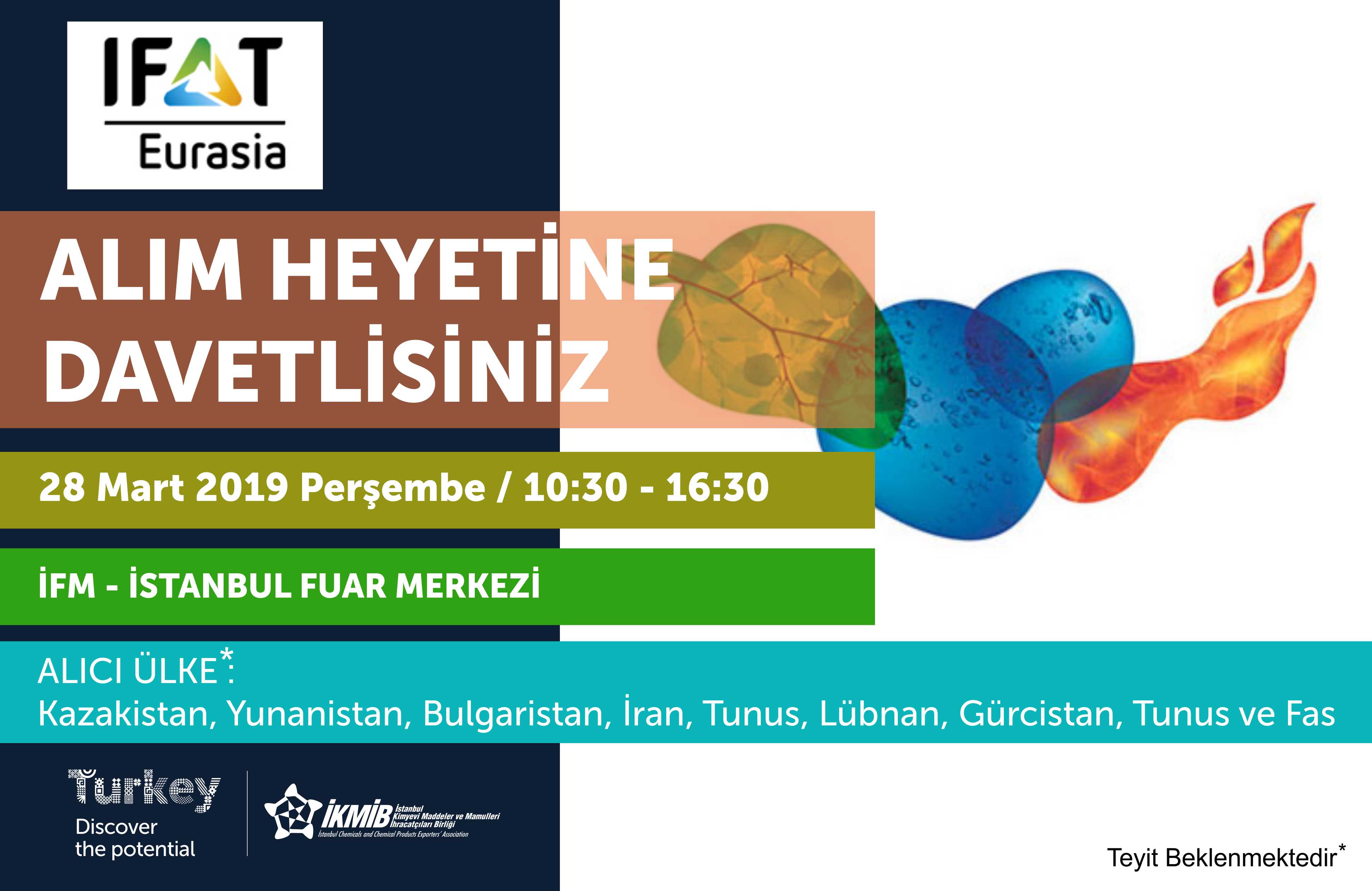 IFAT EURASIA 2019 Fuarı ile Eş Zamanlı Alım Heyeti